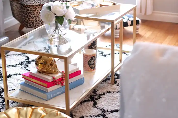 Ikea nesting tables gold hack