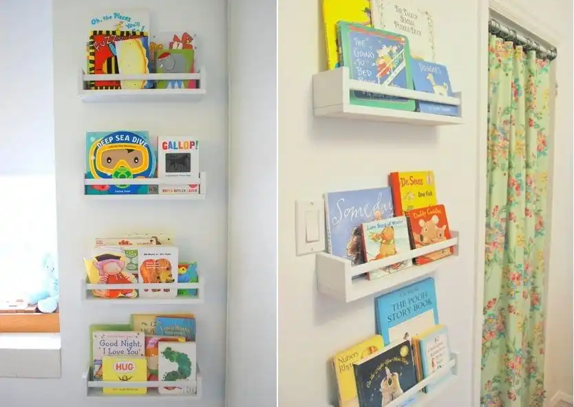 Ikea spice racks bookshelf