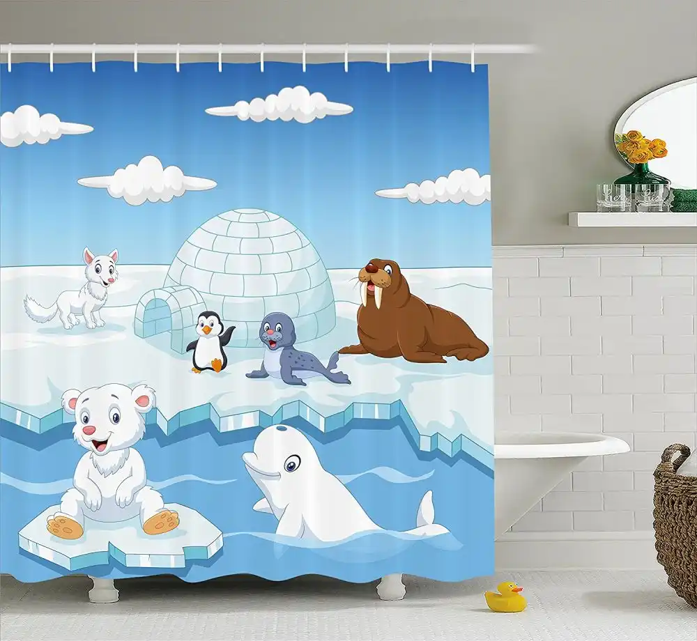 Image of Arctics Animals Polar Bears Seal Penguins Wolfs Whales Artwork
