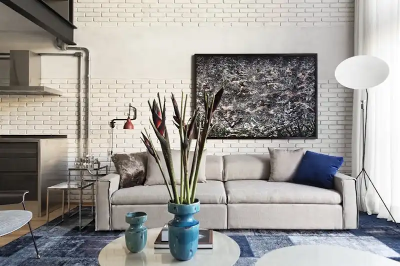 Industrial Sao Paulo loft brick wall
