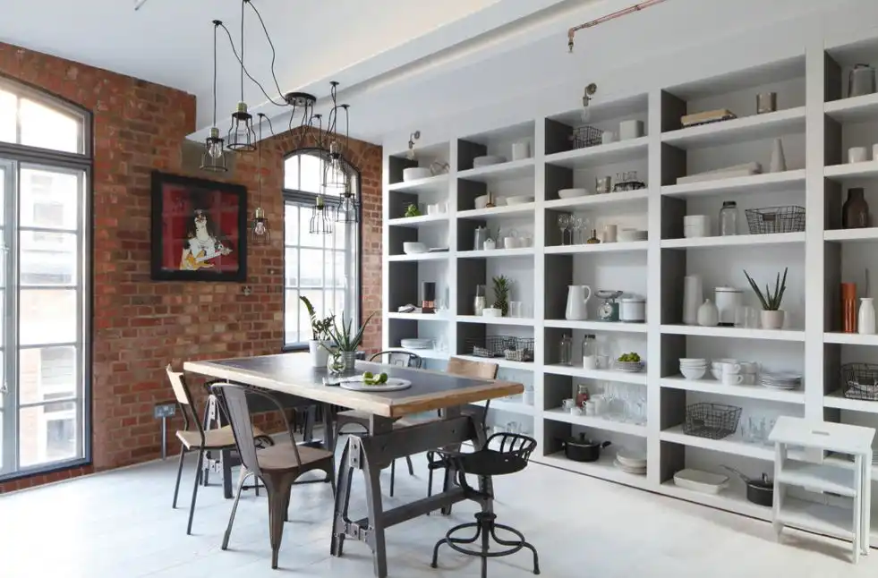 Industrial Trestle Dining Table
