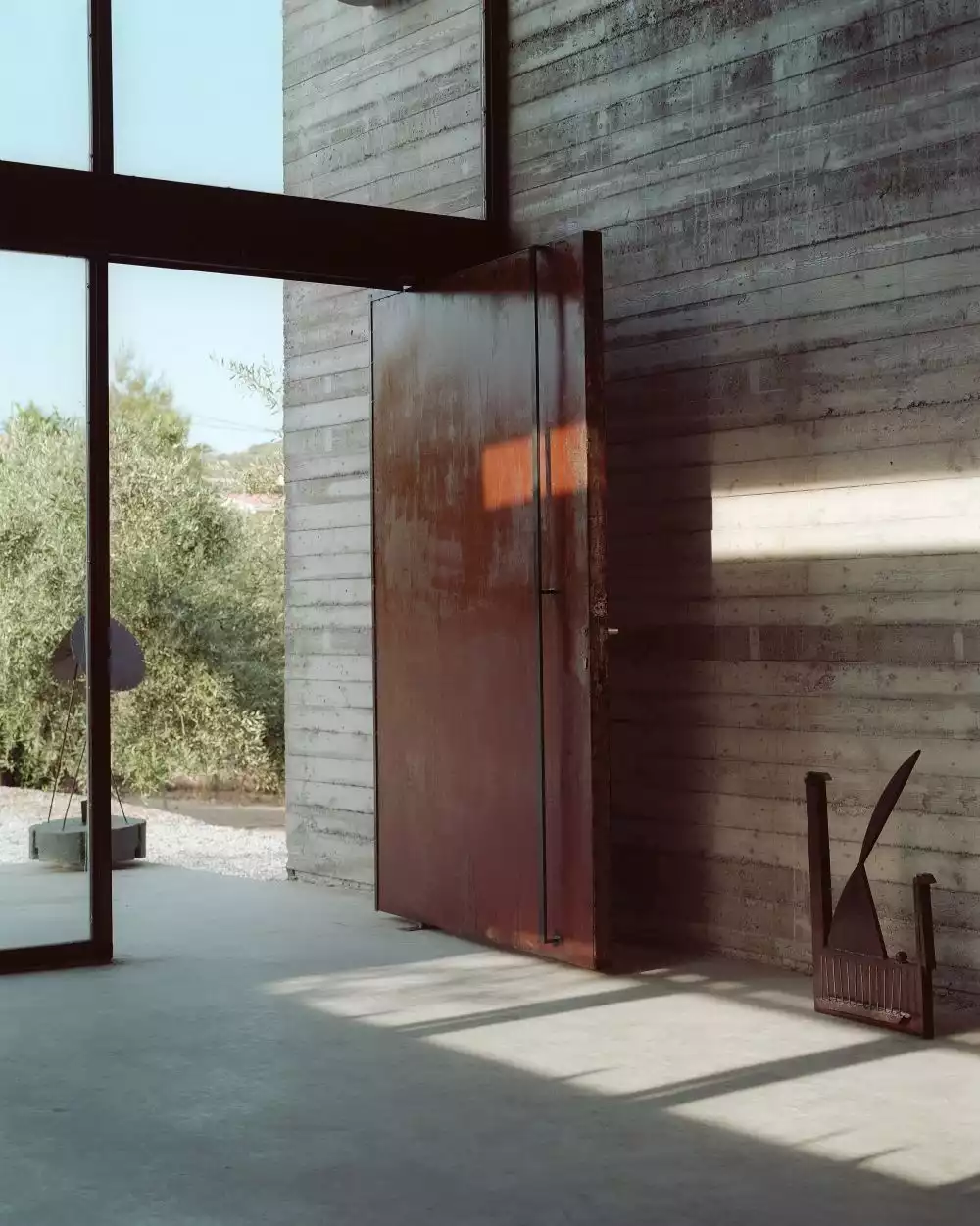 Industrial large front door