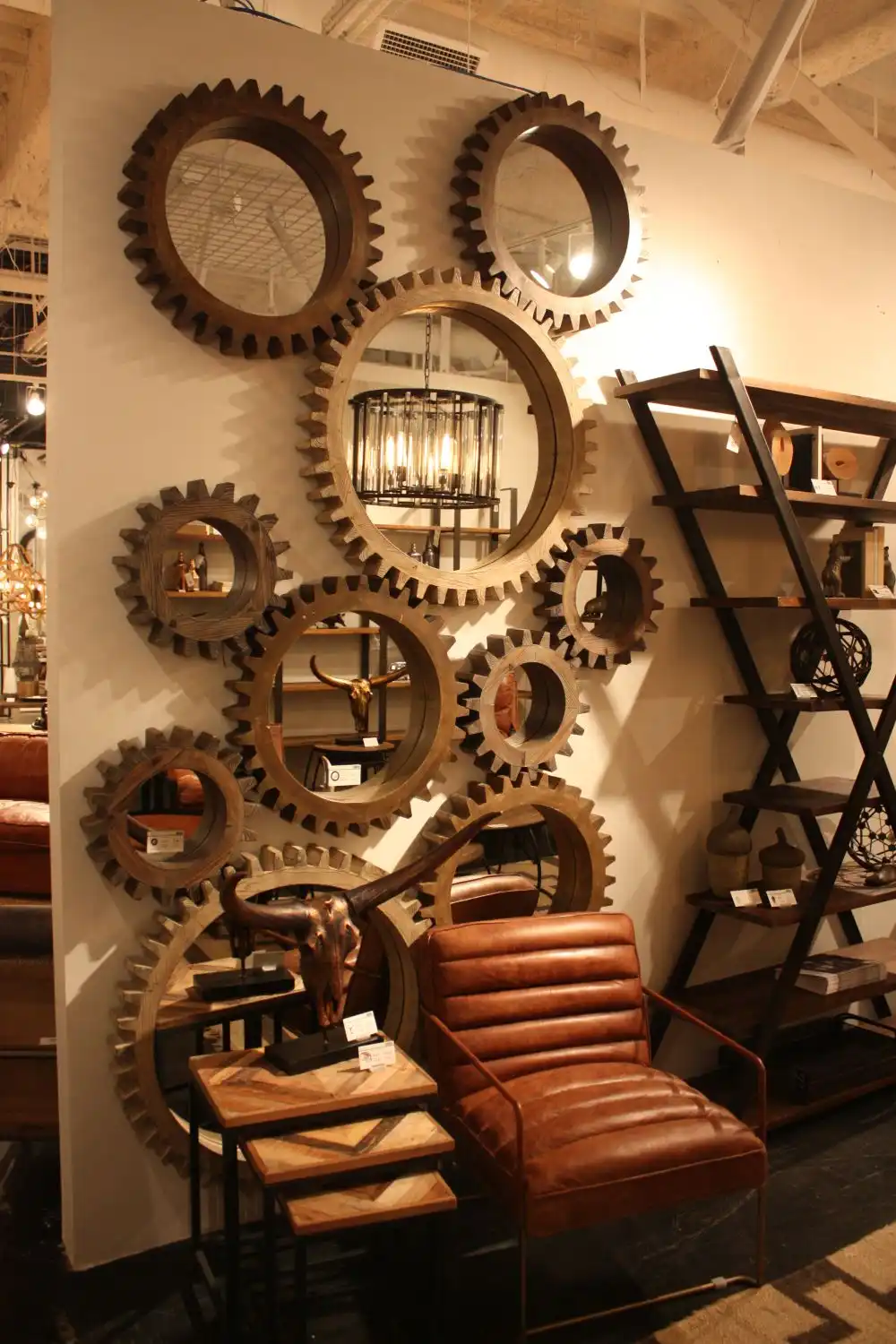 Industrial steam punk mirrors