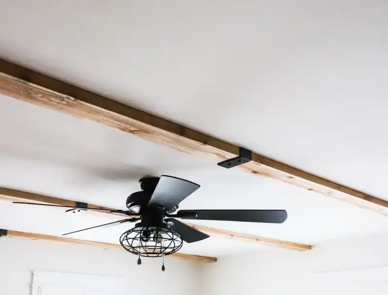 Install faux beams