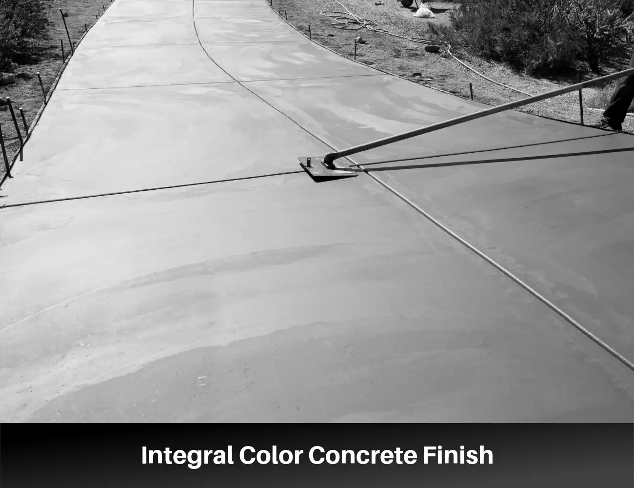 Integral Color Concrete Finish