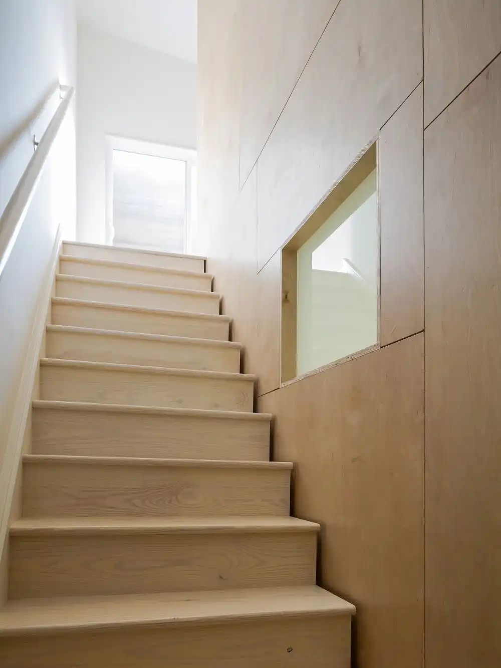 Interface Studio Architects plywood interior- staircase