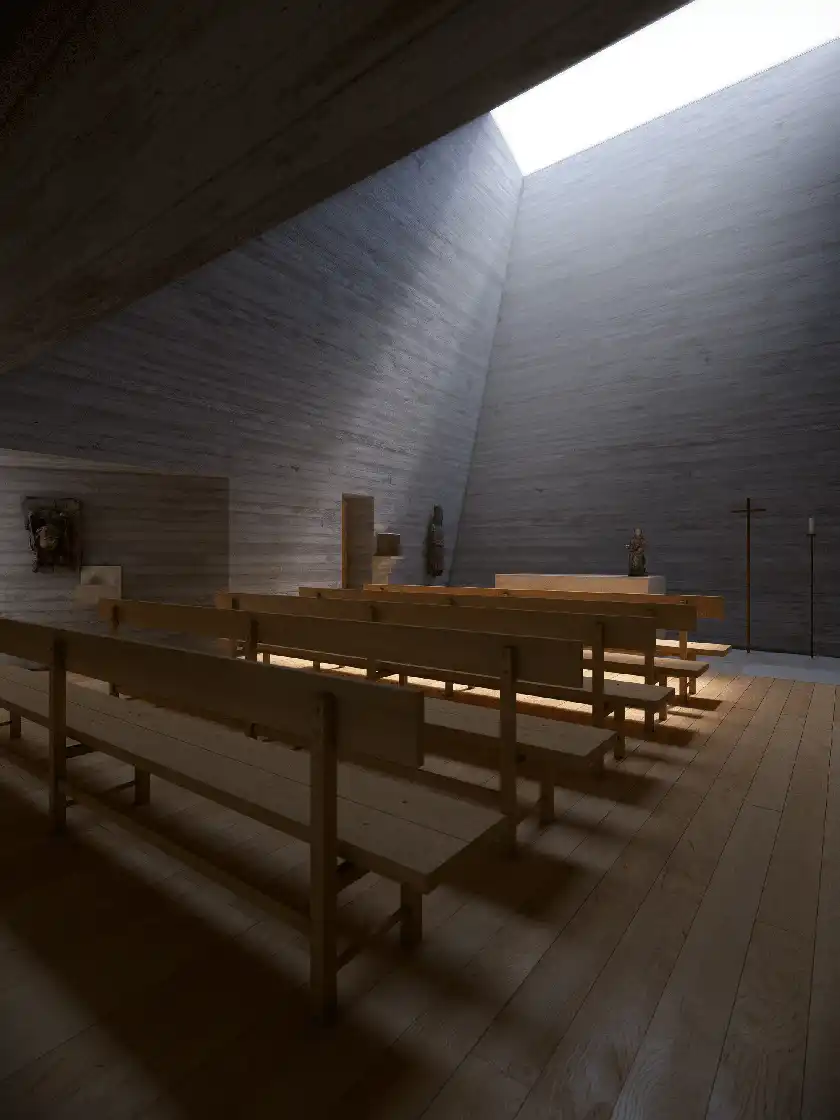 Interior A Chapel from Joaquim Portela Arquitetos
