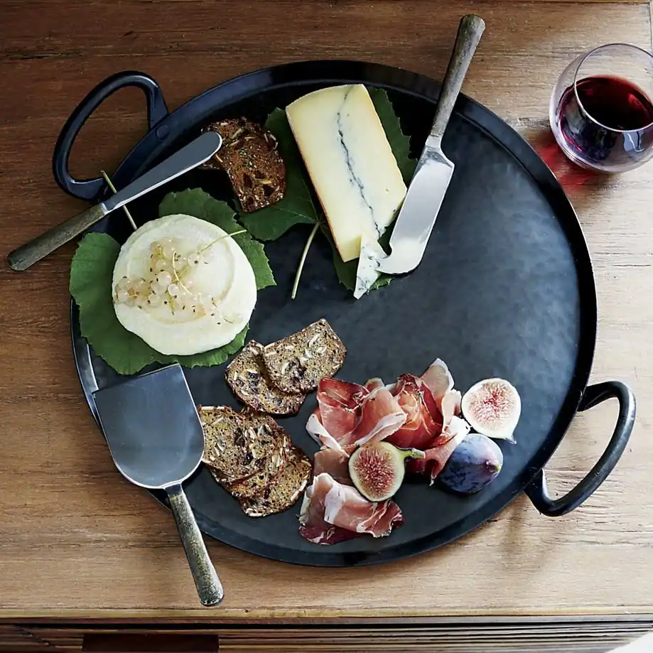 Iron serving platter