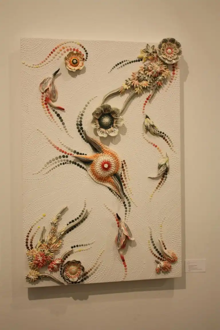 Japanese ceramicist Konno Tomoko’s wall Art
