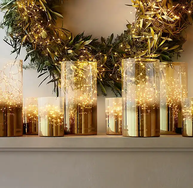 Jars of fairy lights