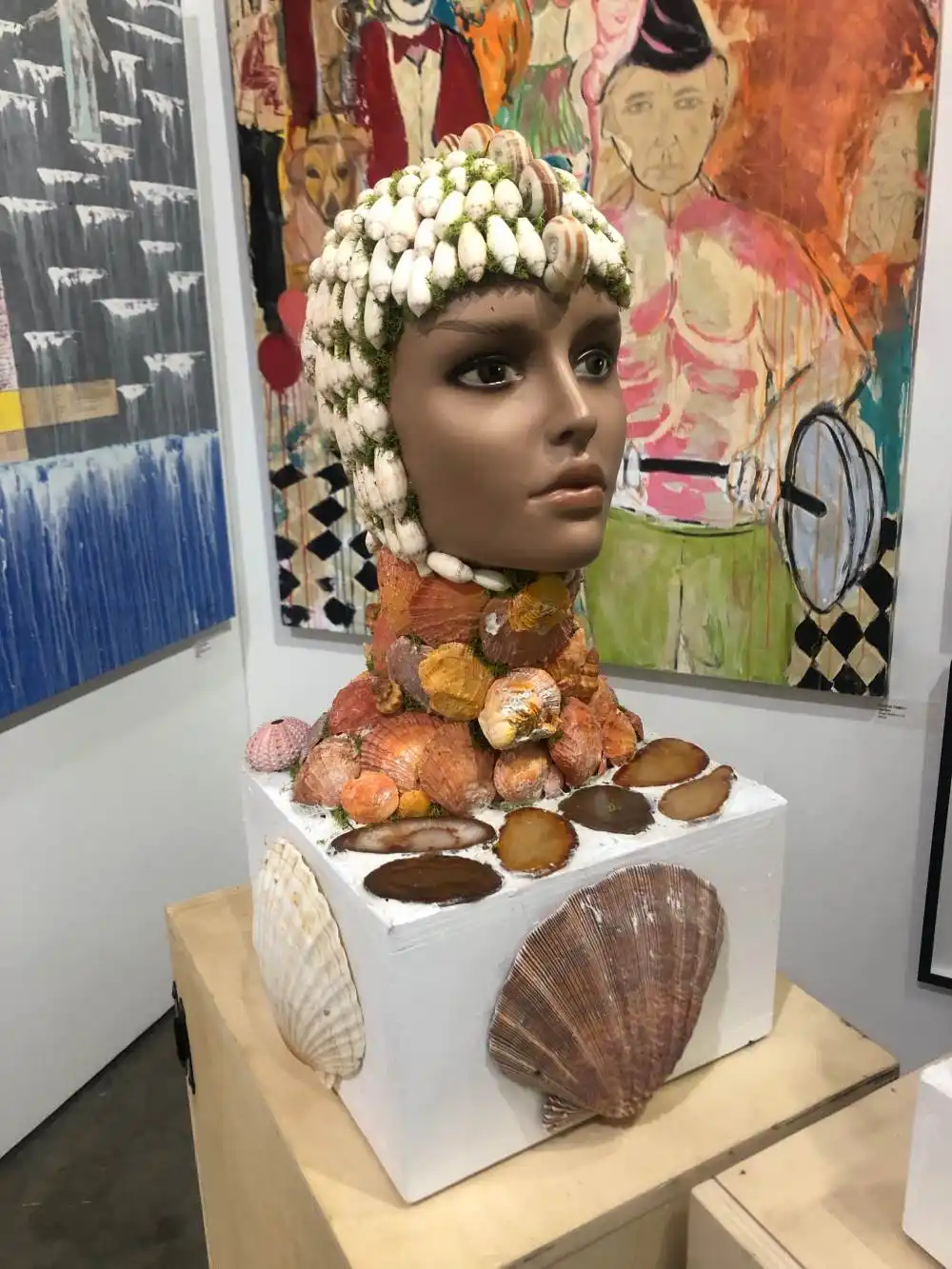 Jay Luizs mixed media Shell Lady