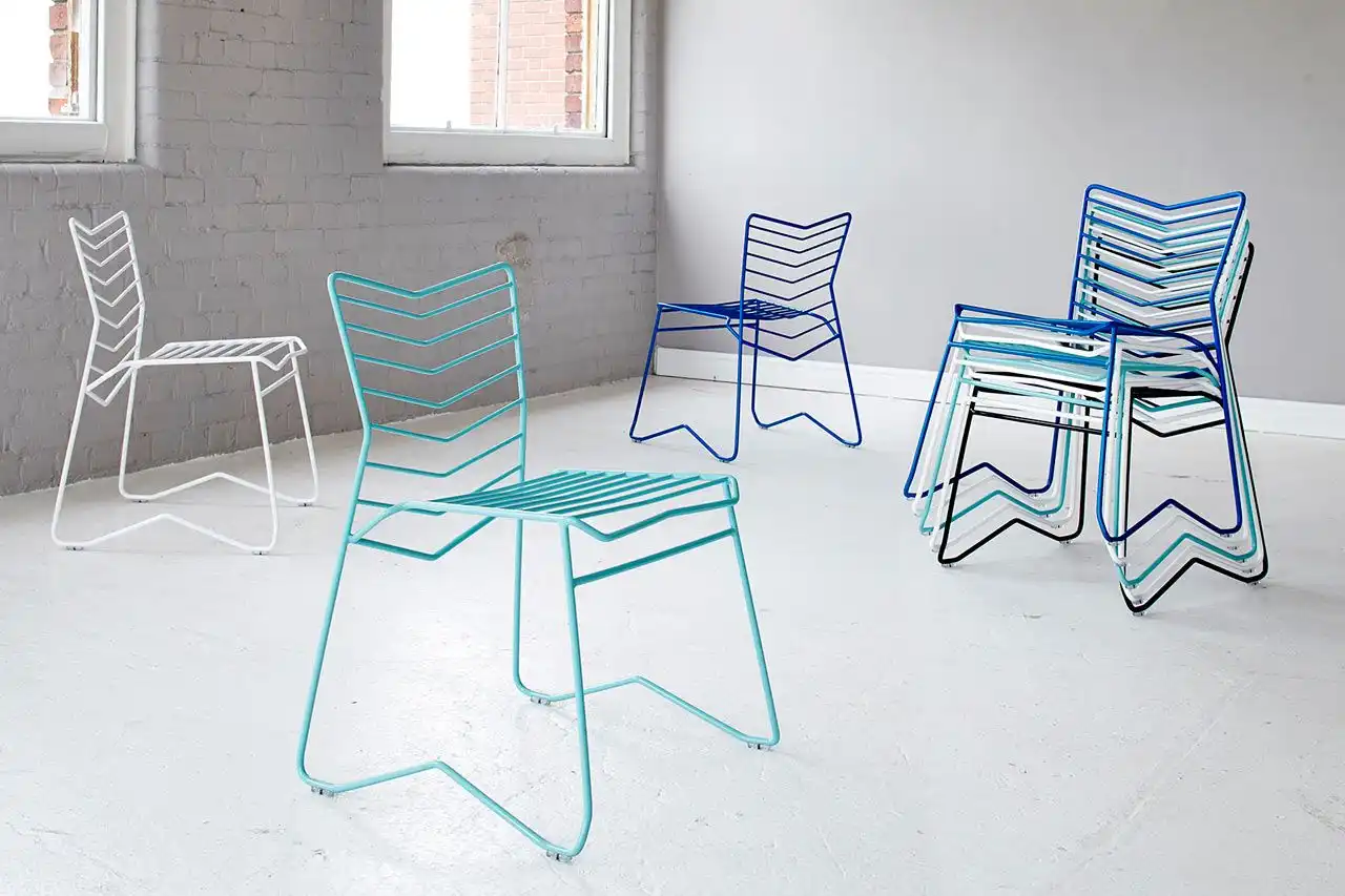 Kai wire chairs Stacked designs