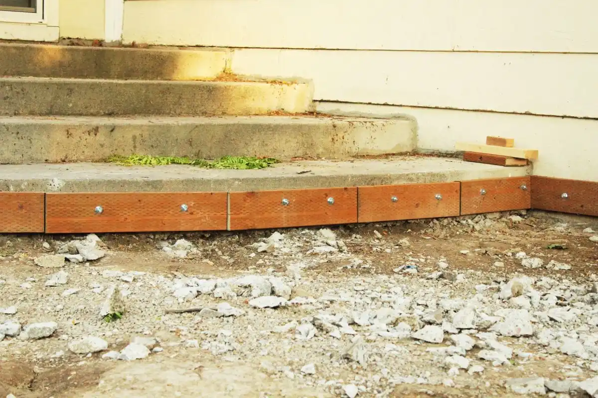 How to Mount a Deck Frame to Concrete Foundation 25