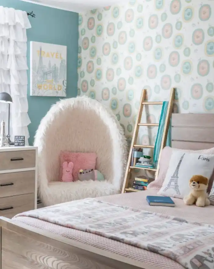 Kids room transitional girl kids room idea in New York