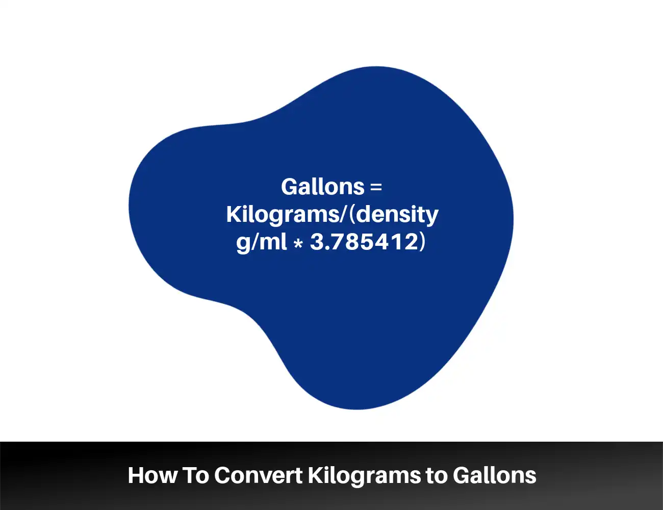 How To Convert Kilograms to Gallons – kg to gal