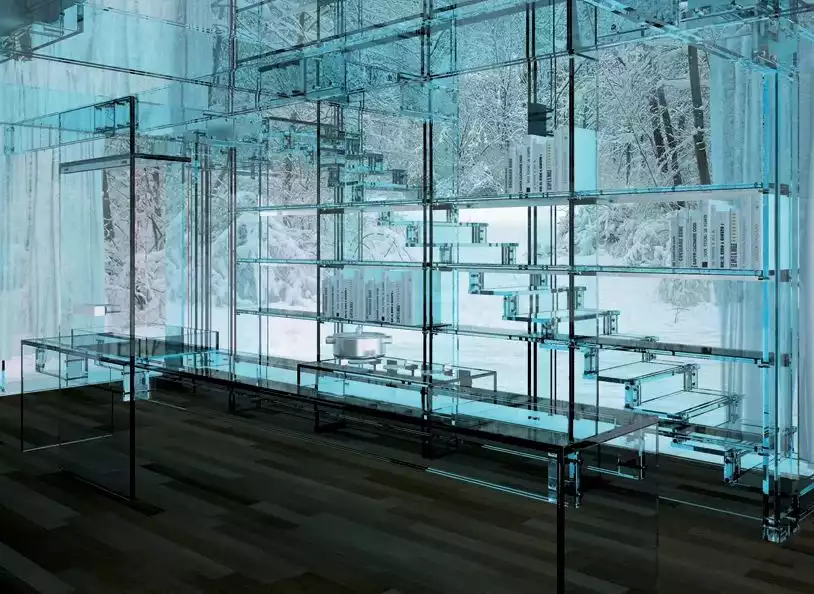 Kitchen Transparent house concept by santambrogiomilano