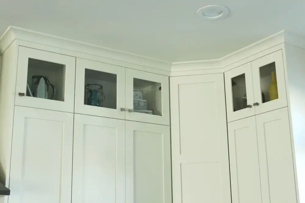 Kitchen cupboards glass doors