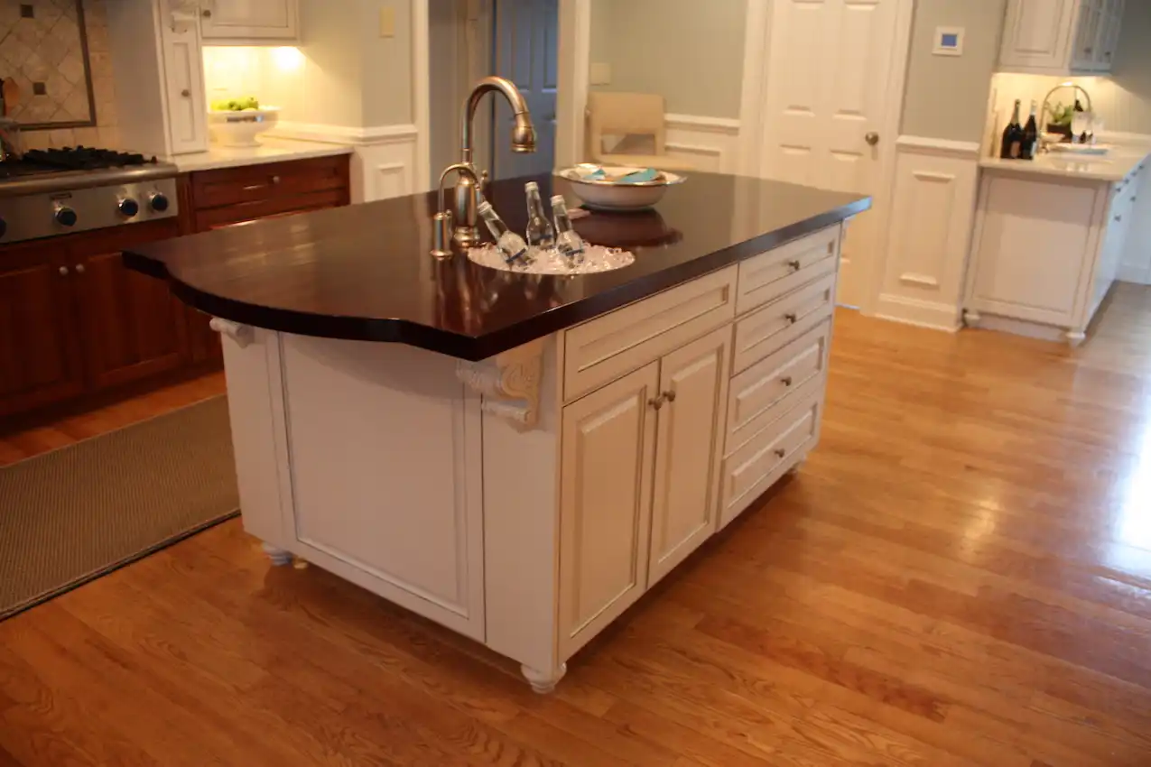 Kitchen island cabinet
