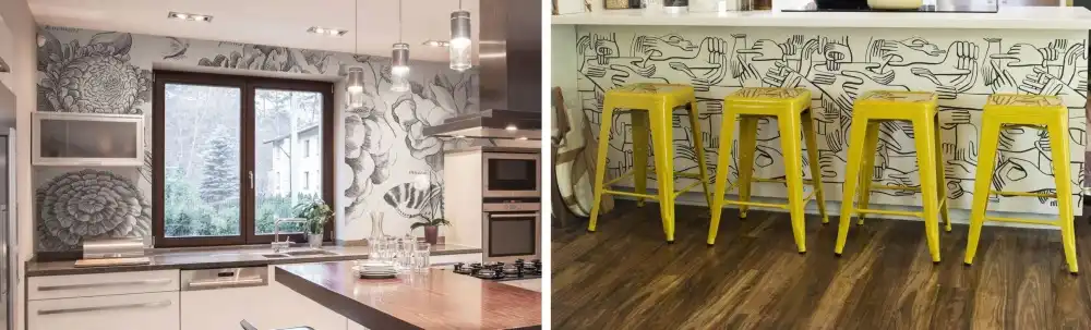 Kitchen wallpaper design