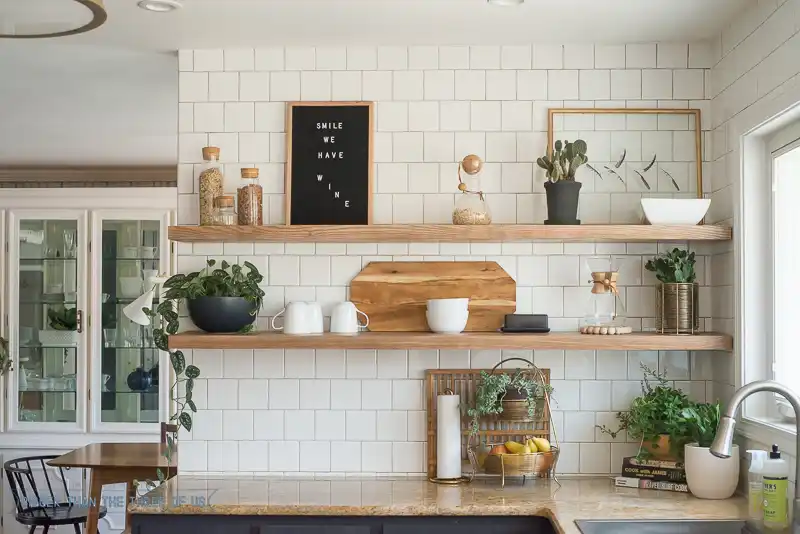 Over the kitchen counter