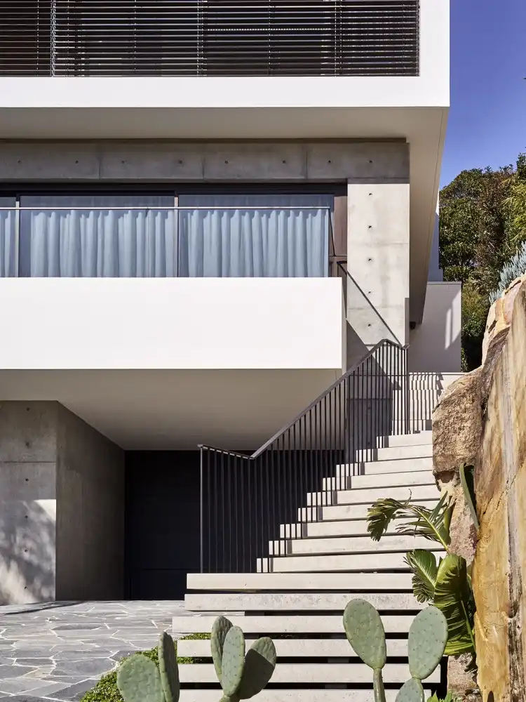 Klein house fron stairs and uper window