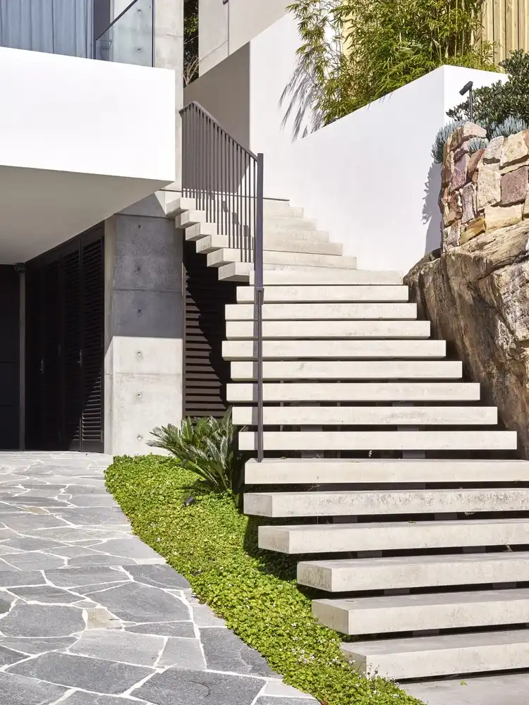 Klein house front steps