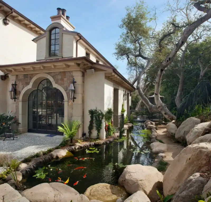 Koi pond for side yard