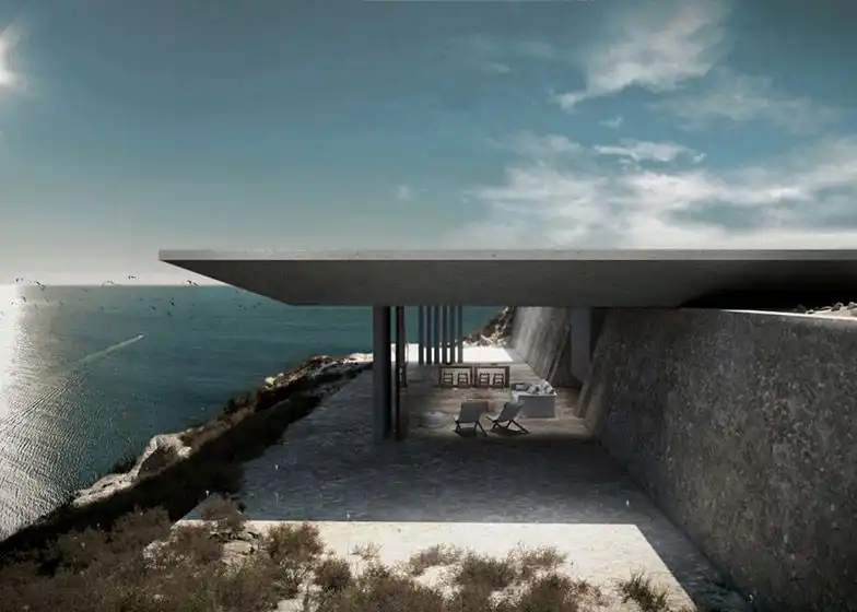 Kois Associated Architects for the Greek island of Tinos modern Mirage House Pool