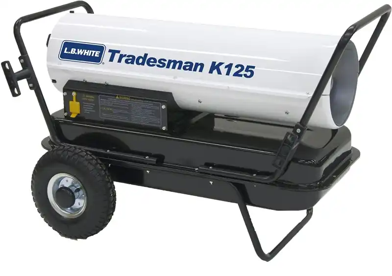 L B White CP125CK Tradesman K125 Portable Forced Air Kerosene Heater
