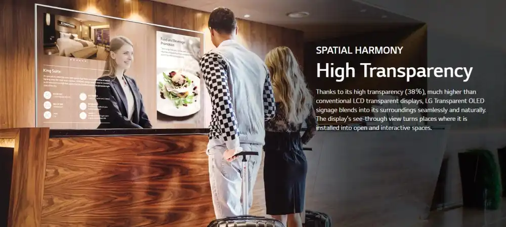 LG Display Transparent OLED TV