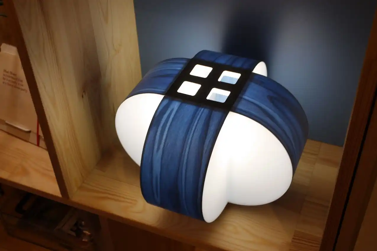 LZF blue table lamp
