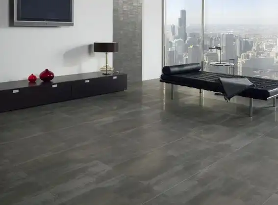 Large tiles for living room floor