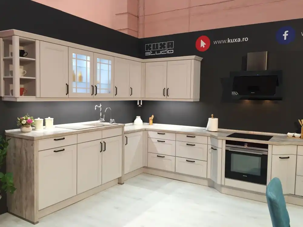 Large white kitchen design