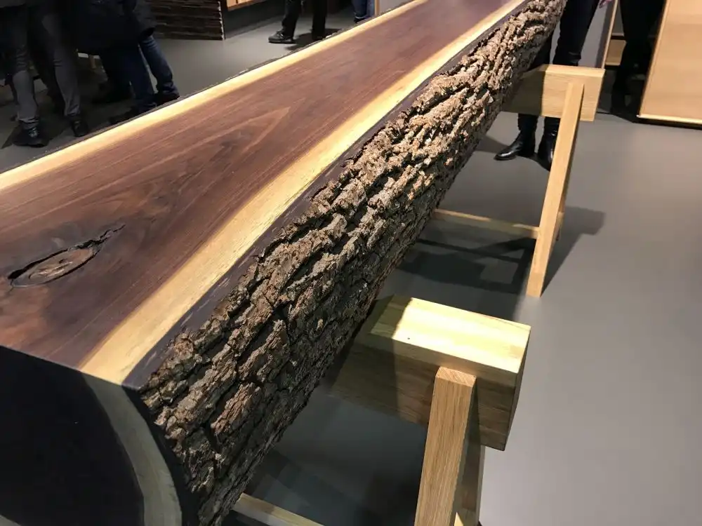 Large wood kitchen island or bar