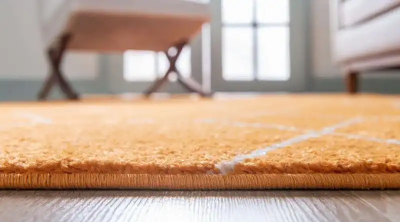 Lattice Frieze Rug orange
