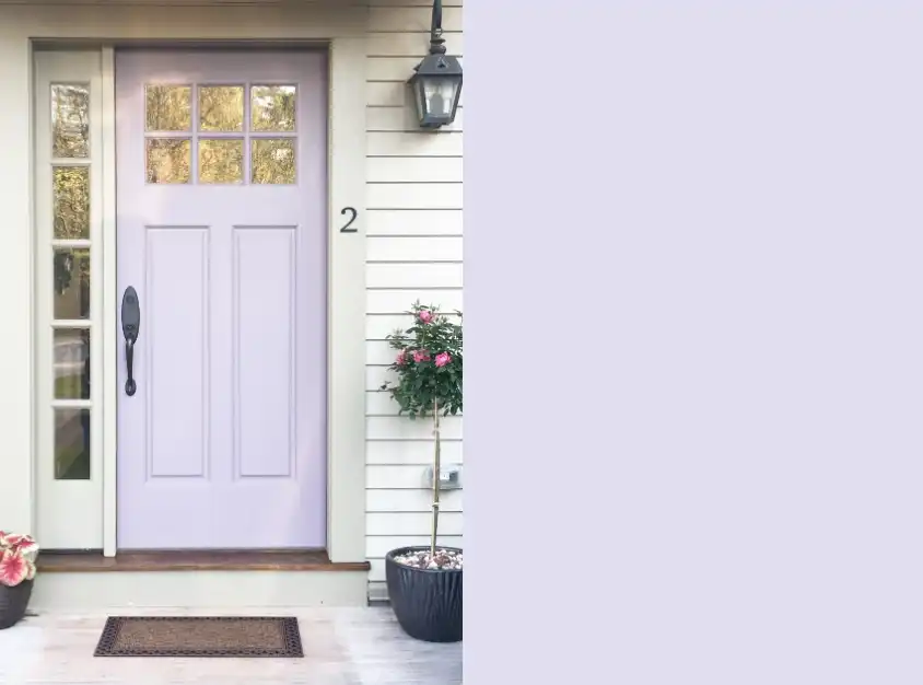 Lavender Front Door