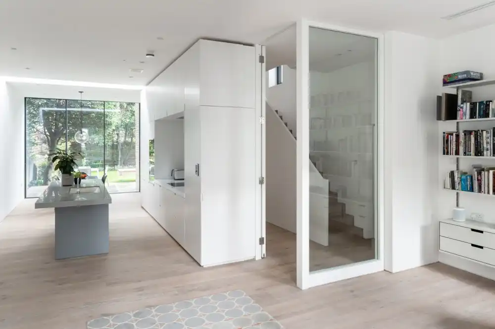 Lawford Road Townhouse In London by OEB white interior
