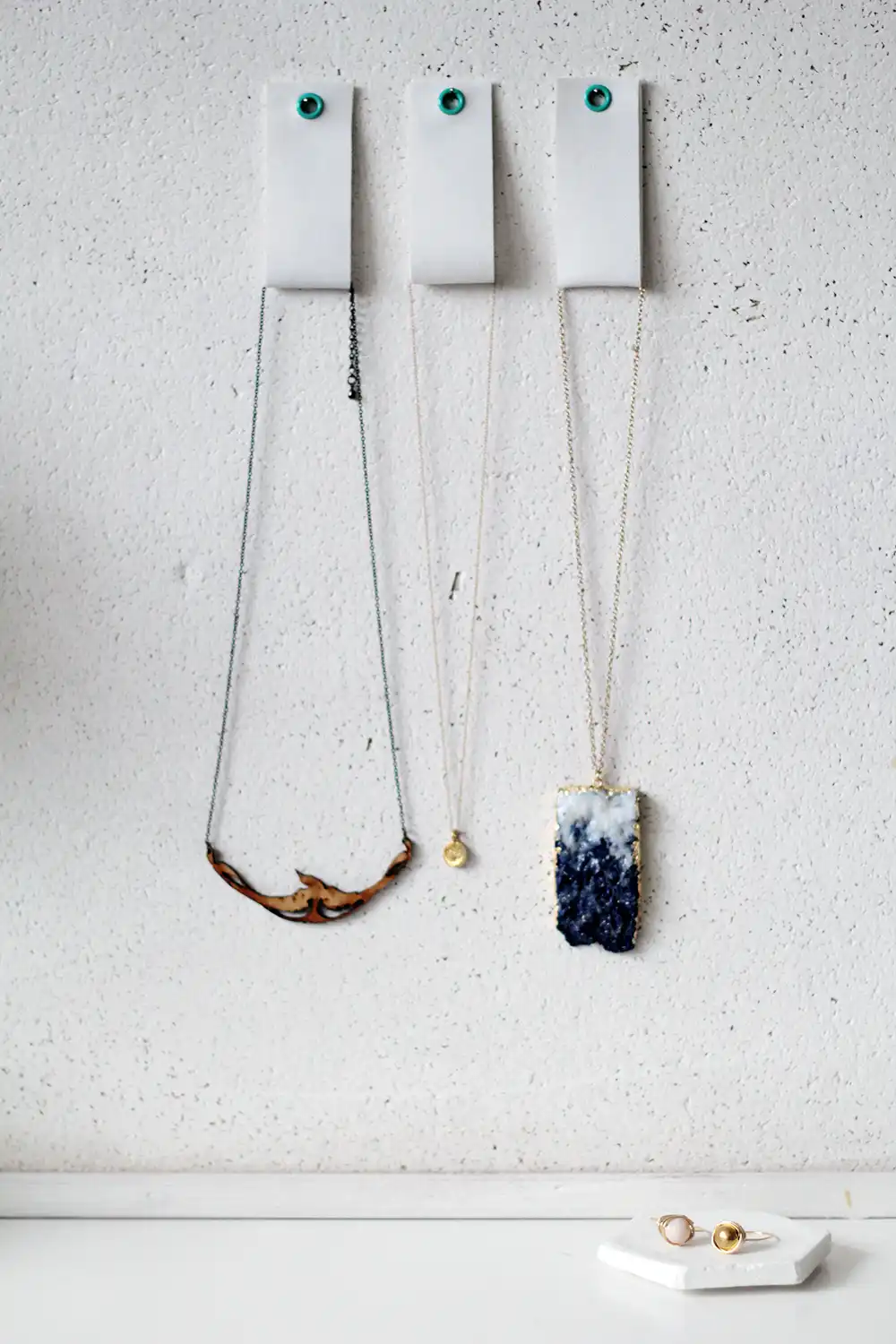 Leather Tab Jewelry Holders