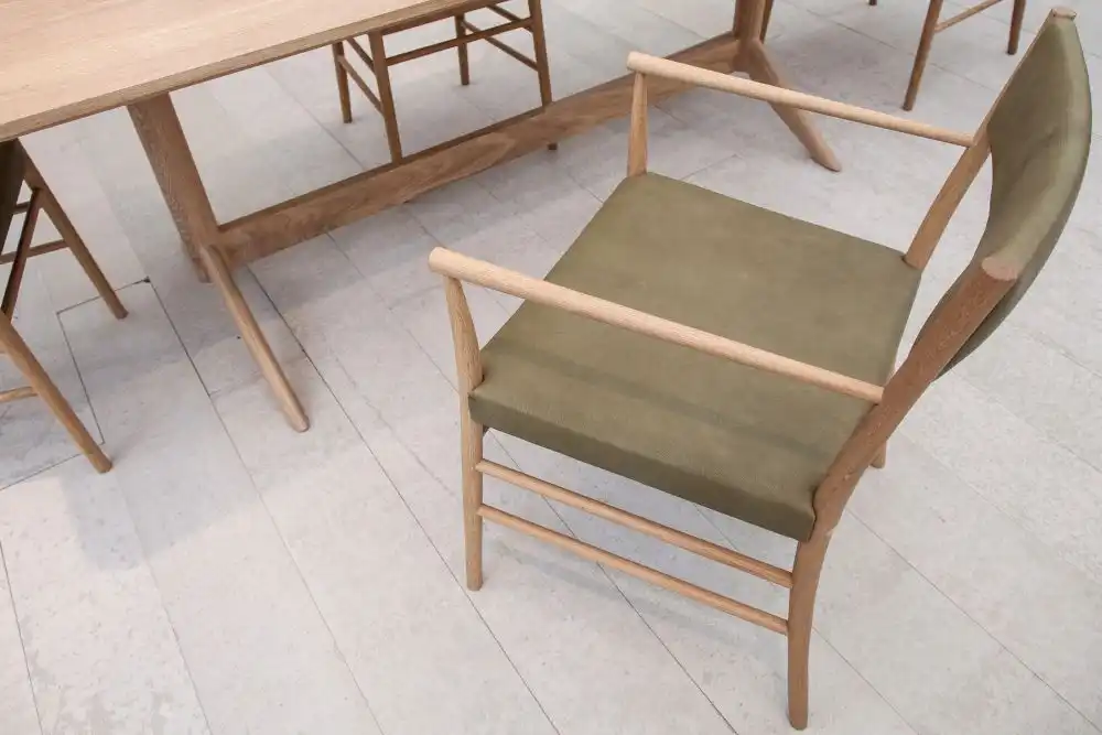 Leather Upholstered Avery armchair
