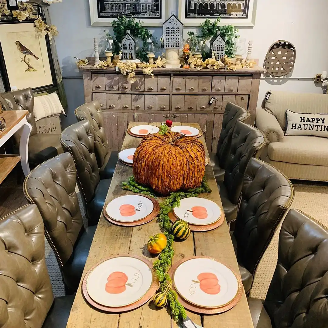 Faux Pumpkin Fall Tablescapes Decor