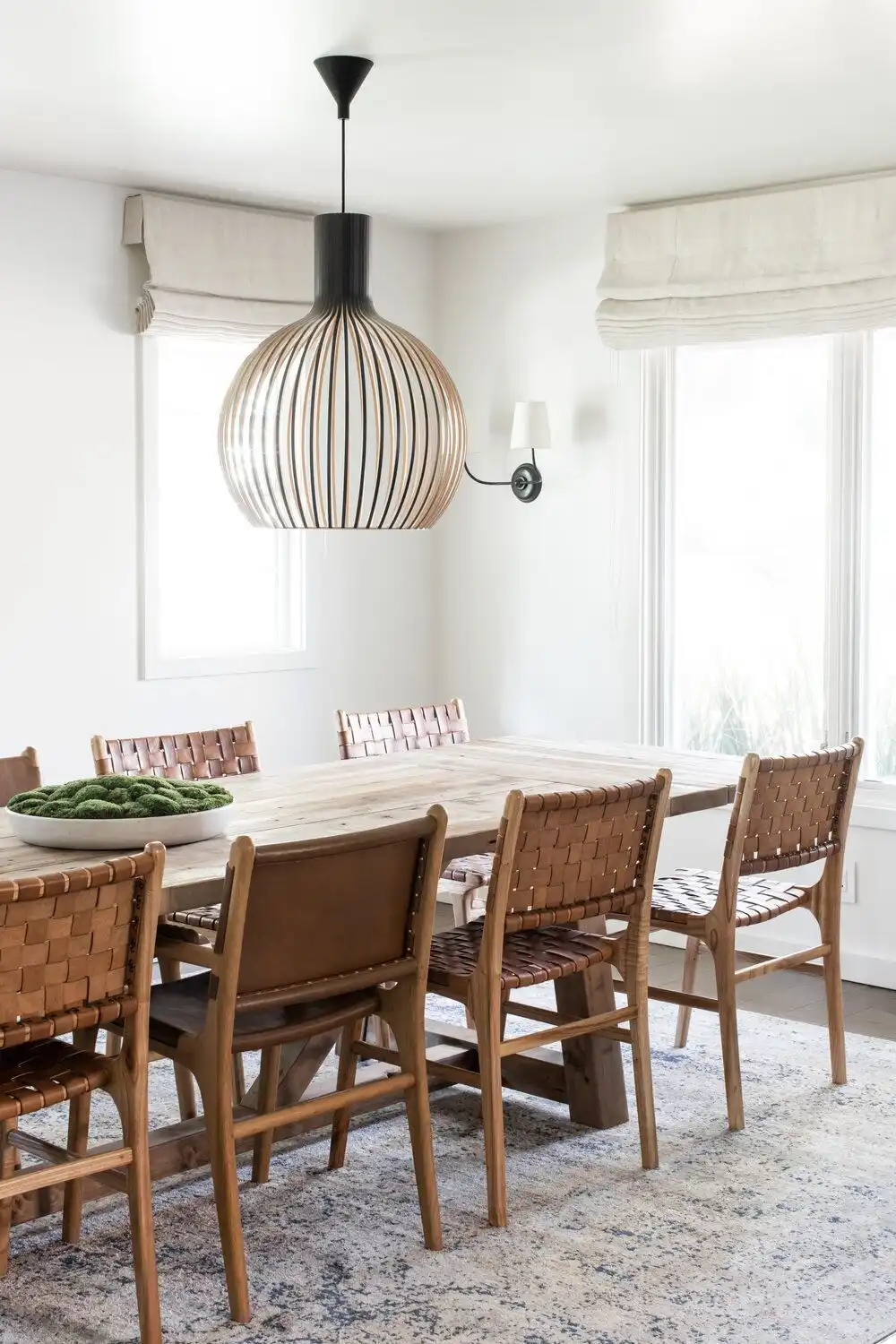 Leather dining chairs