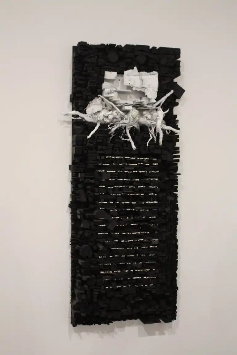 This piece is highly textural.