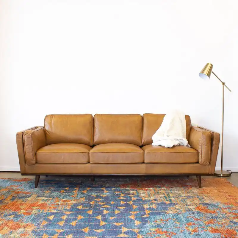 Lesa Genuine LeatherSquare Arm Sofa