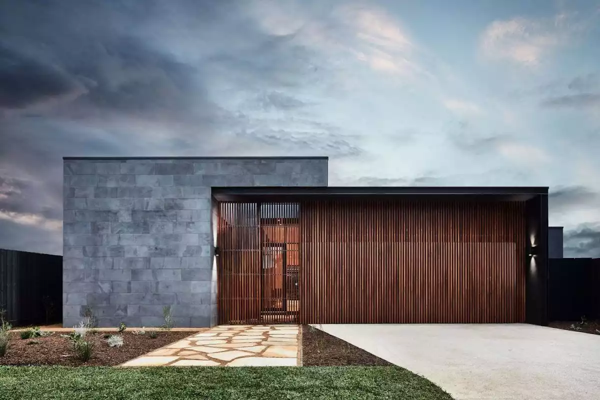 Life modern house entrance