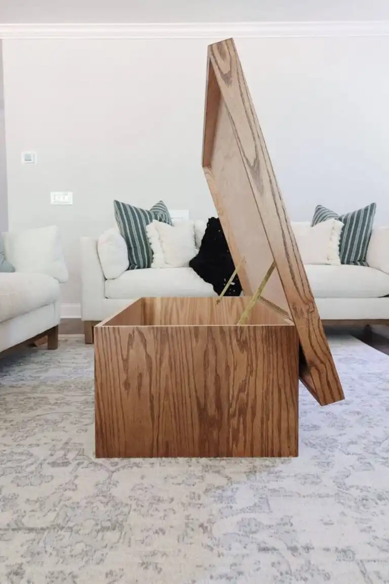 Lift Top Storage Coffee Table Tutorial