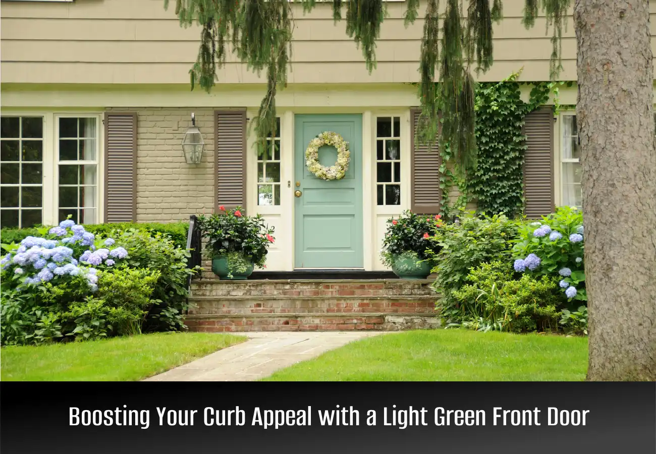 Ideas for Boosting Your Curb Appeal with a Light Green Front Door