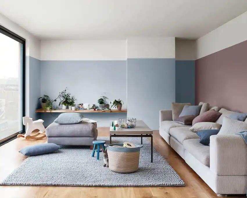 Living room muted colors