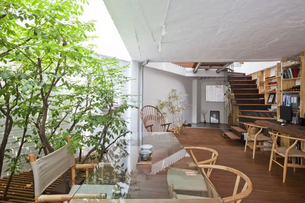 Living room open space decor