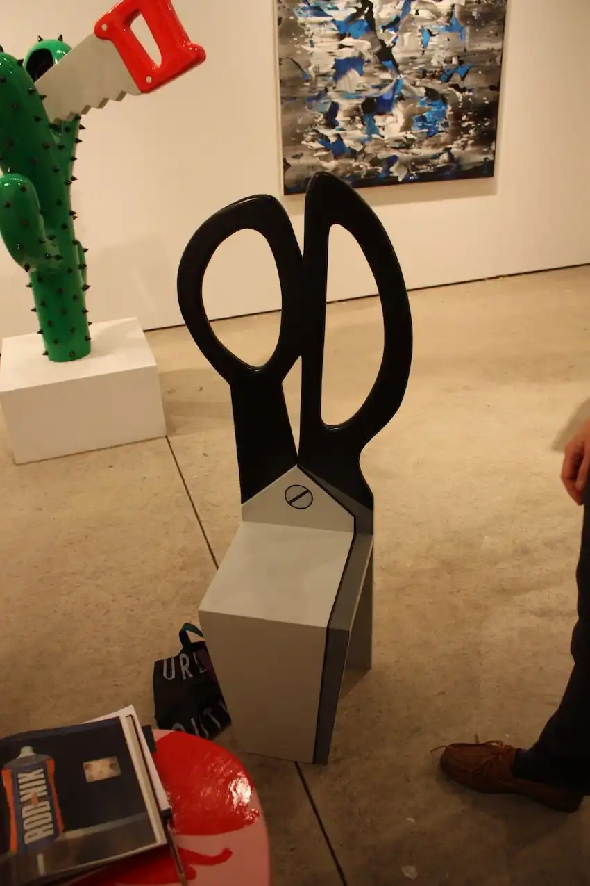Lobster and scissors chair