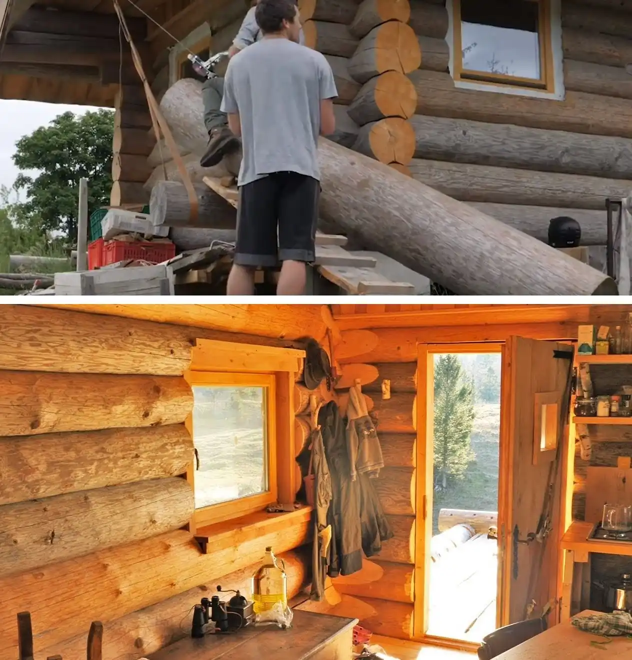 A Three-Year Log Cabin Project